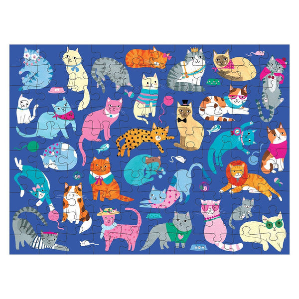Cats & Dogs 100 Piece Double-Sided Puzzle - Freshie & Zero Studio Shop