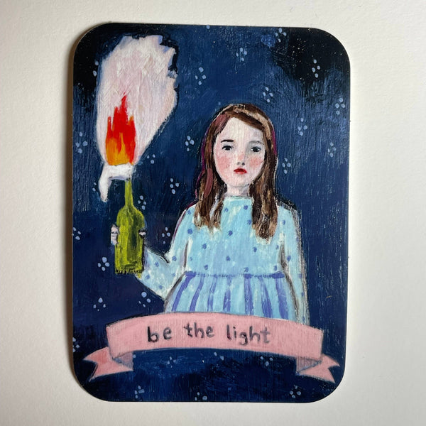 Be The Light Glossy Vinyl Sticker - Freshie & Zero Studio Shop