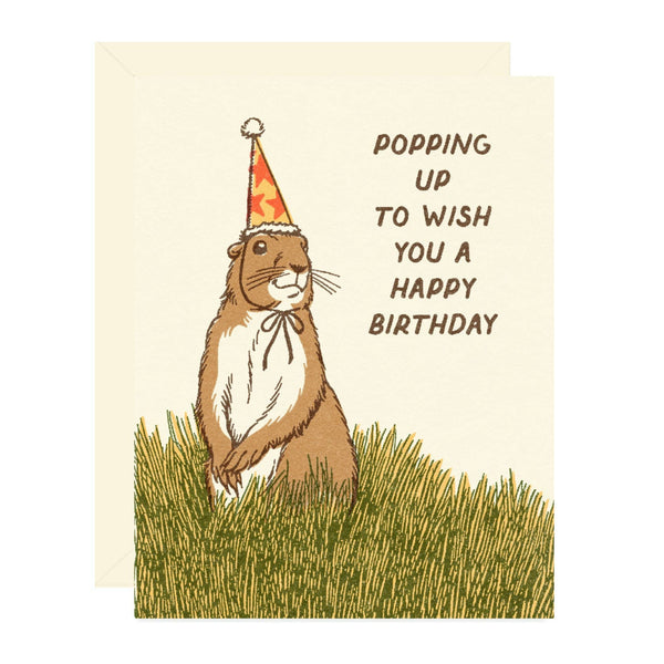 Prairie Dog Birthday Card - Freshie & Zero Studio Shop