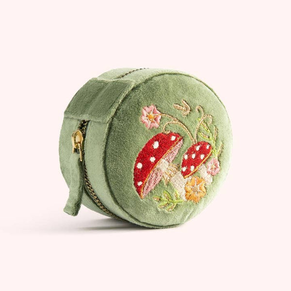 Travel Mini Jewelry Box: Toadstools - Freshie & Zero Studio Shop