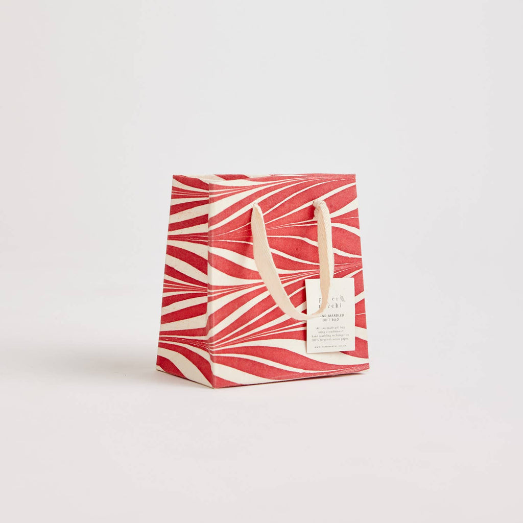 Small Hand Marbled Gift Bags - Christmas Glitz - Freshie & Zero Studio Shop