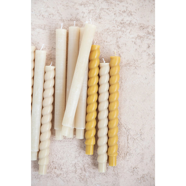 Twisted Taper Candles Set of 2 - 10 inch - Freshie & Zero Studio Shop