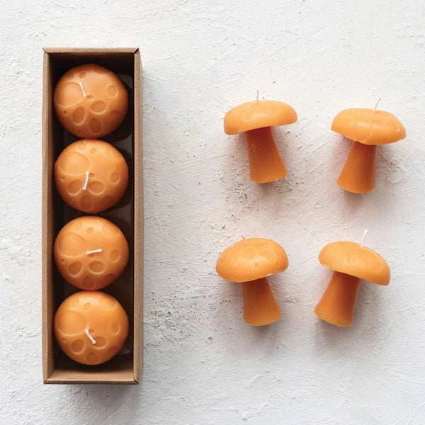 Mushroom Shaped Small Candles Set of 4 - Freshie & Zero Studio Shop