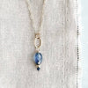 blue sea kyanite little gemstone necklace - Freshie & Zero Studio Shop