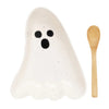 Stoneware Ghost Shaped Dish with Spoon - Freshie & Zero Studio Shop