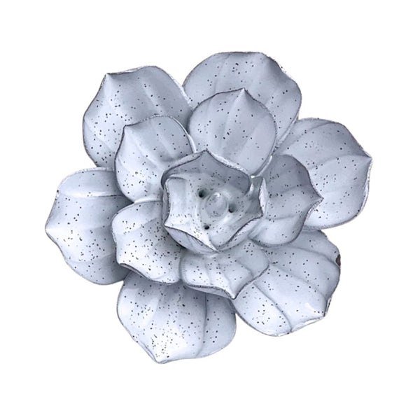 Ceramic Bloom: Grey Speckled Flower - Freshie & Zero Studio Shop