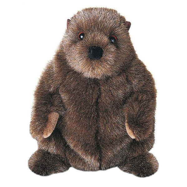 Soft Chuckwood the Groundhog plush toy by Douglas, cuddly stuffed animal with detailed fur and friendly expression.
