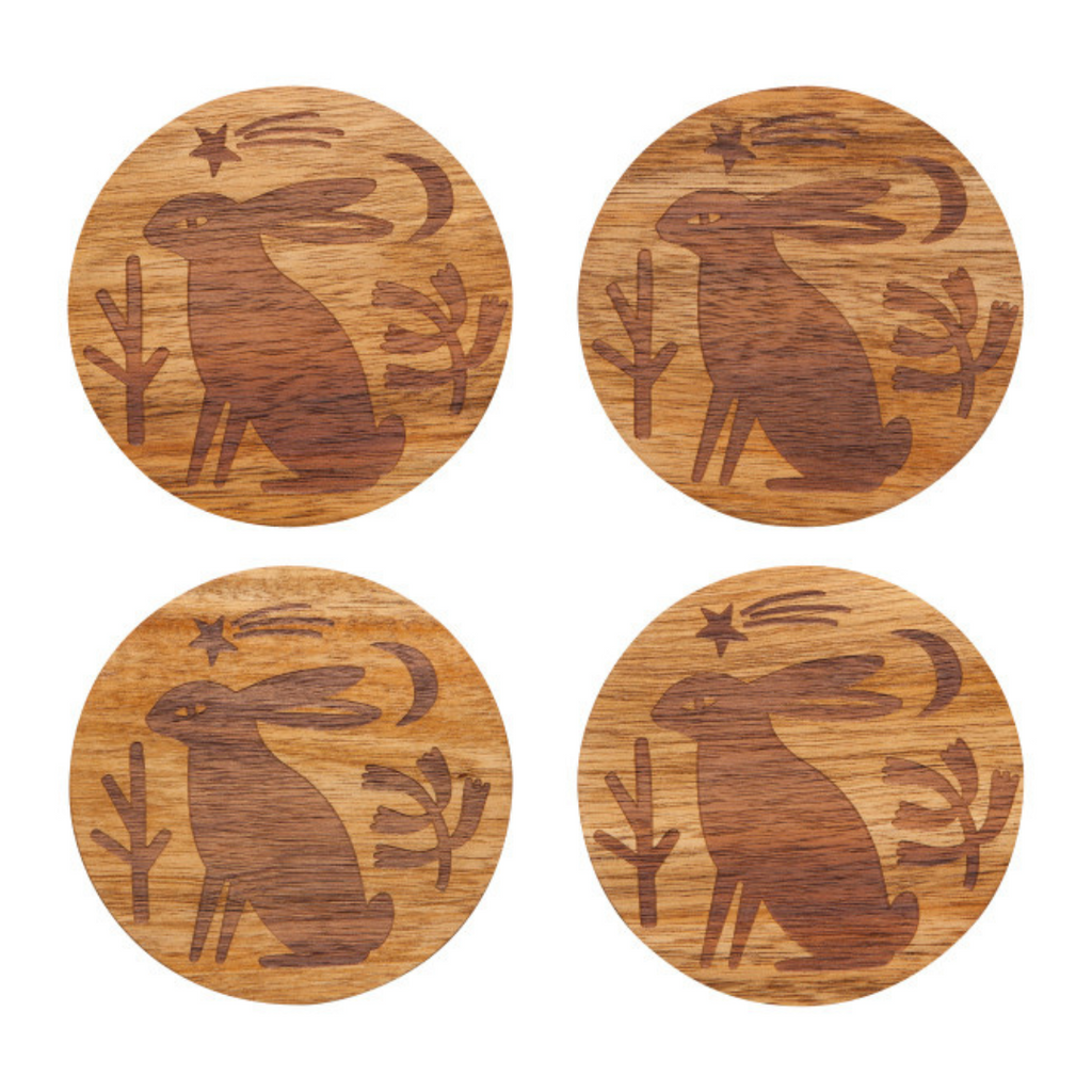 Timber Wooden Coasters -  Set of 4 - Freshie & Zero Studio Shop