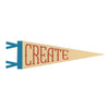 Create Felt Pennant: Neutral / Mini Pennant - Freshie & Zero Studio Shop