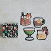 Christmas Cocktail Shaped Coasters Set of 8 - Freshie & Zero Studio Shop