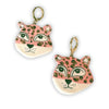 Leopard Handmade Ceramic Statement Earrings - Freshie & Zero Studio Shop