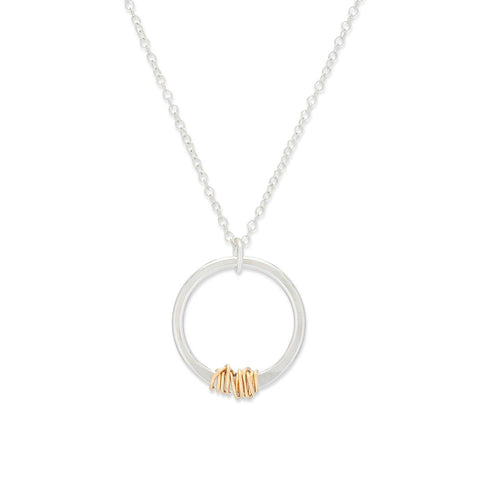Freshie & Zero BOLD Sparky Stitch necklace featuring colorful stitched design on a delicate chain.