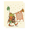 Colorful Yay! Celebration Frog greeting card from Wallflower Paper & Party, featuring a cheerful frog illustration for special occasions.