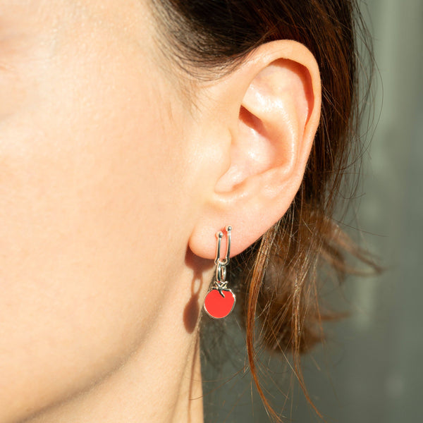 Sterling Silver Plated Tomato Charm - Freshie & Zero Studio Shop