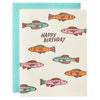 Colorful Fish Birthday Card - Freshie & Zero Studio Shop