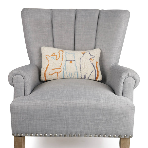 Cat Silhouettes Hook Pillow - Freshie & Zero Studio Shop
