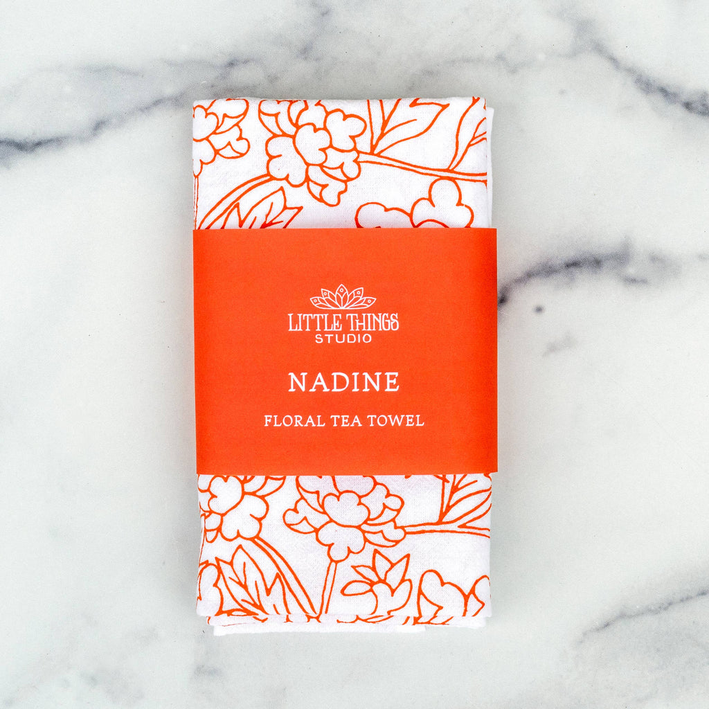 The Nadine Floral Tea Towel - Freshie & Zero Studio Shop