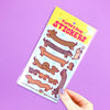 Sausage Dogs Sparkly Sticker Sheet - Freshie & Zero Studio Shop