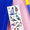 Glitter Pigeons Sticker Sheet by Pipsticks - Freshie & Zero Studio Shop
