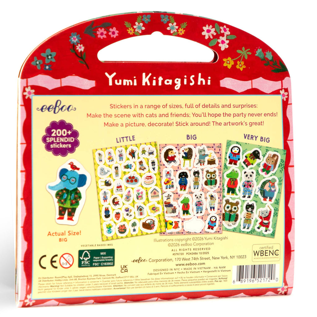 Cat's Apartment Stickers by Yumi Kitagishi - Freshie & Zero Studio Shop