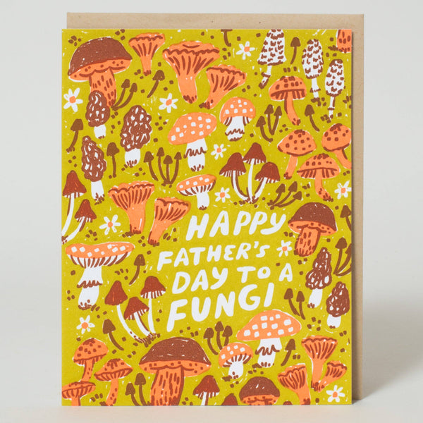 Fungi Father's Day Greeting Card by Phoebe Wahl: Paper tab - Freshie & Zero Studio Shop