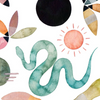 Snoogs & Wilde 16x20 Art Print - Sun Serpent No.1 - Freshie & Zero Studio Shop