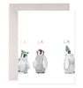 Cozy Penguins Holiday Christmas Greeting Card - Freshie & Zero Studio Shop
