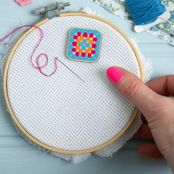 Granny Square Crochet Magnetic Needle Minder | Gift for Crafters - Freshie & Zero Studio Shop