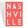 nashville typographic magnet