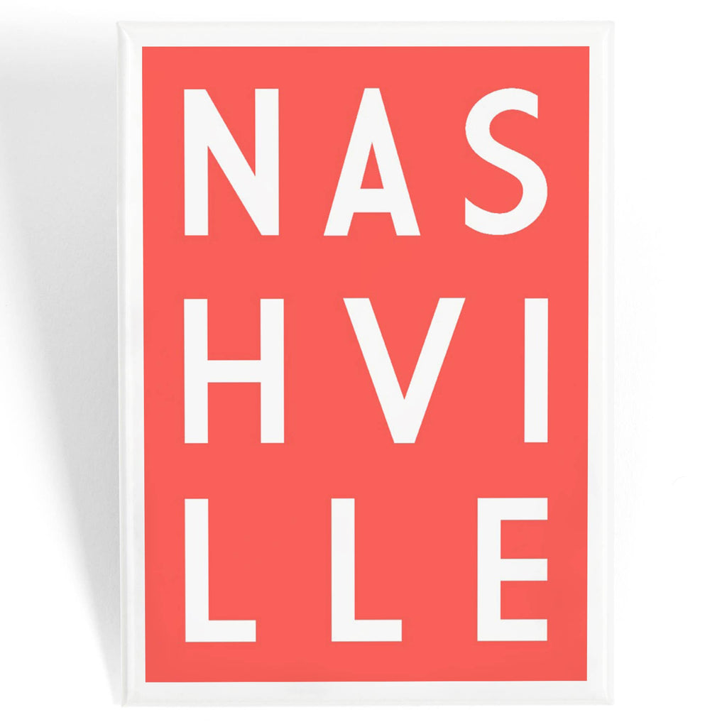 nashville typographic magnet