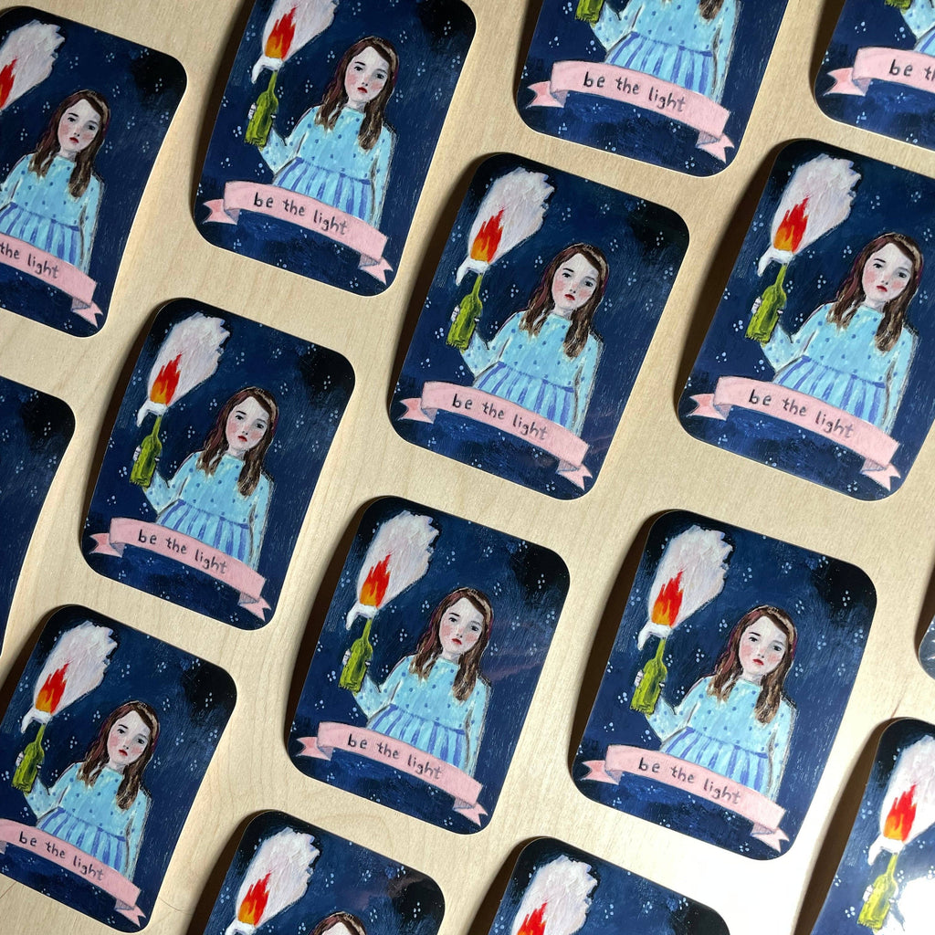 Be The Light Glossy Vinyl Sticker - Freshie & Zero Studio Shop