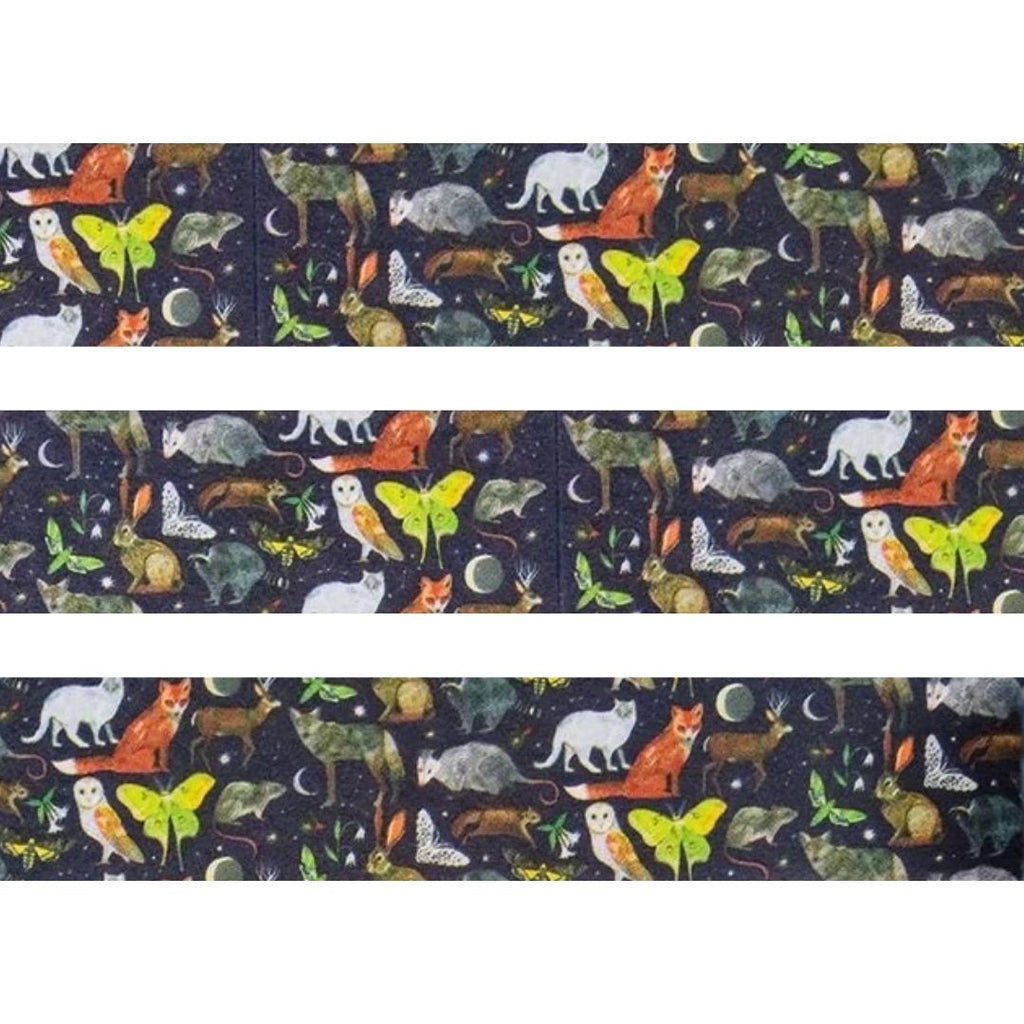 Washi Tape: Nocturnal Animals by Katie Daisy - Freshie & Zero Studio Shop