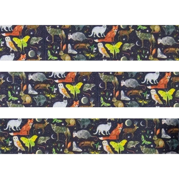 Washi Tape: Nocturnal Animals by Katie Daisy - Freshie & Zero Studio Shop
