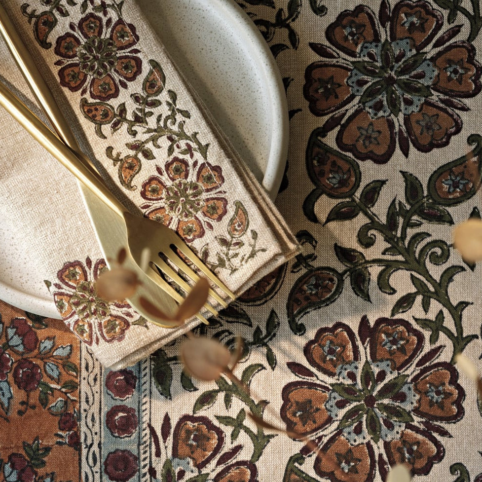 Elysian Block Print Napkins Set of 4