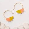 Colorblock Little Slice Hoop Earrings by Twenty Two West - Freshie & Zero Studio Shop