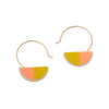 Colorblock Little Slice Hoop Earrings by Twenty Two West - Freshie & Zero Studio Shop
