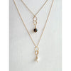 ella drop necklace with tourmilated quartz - Freshie & Zero Studio Shop