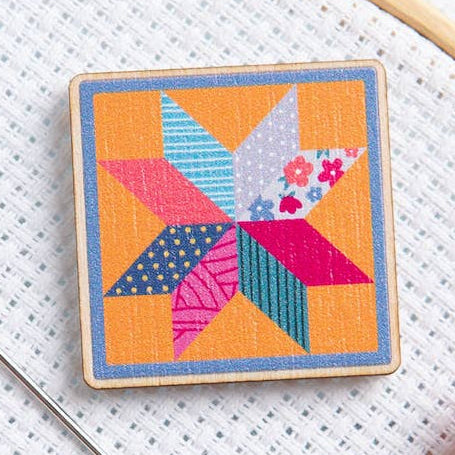 Quilt Block Magnetic Needle Minder | Gift for Crafters - Freshie & Zero Studio Shop