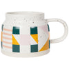 Geometric Speckled Ceramic Mug by Danica - Freshie & Zero Studio Shop