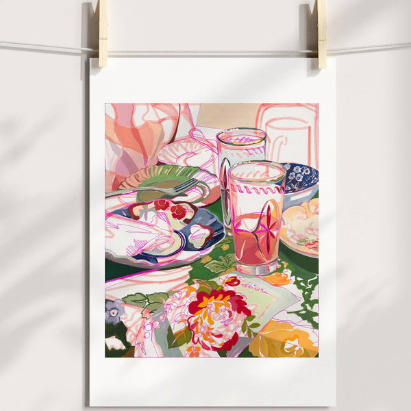 Anissa Riviere 8x10 Signed Art Print: Brunch Party - Freshie & Zero Studio Shop
