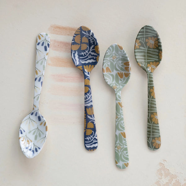 Floral Enamel Spoons - Freshie & Zero Studio Shop