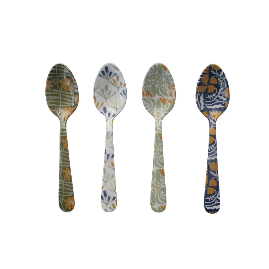 Floral Enamel Spoons - Freshie & Zero Studio Shop