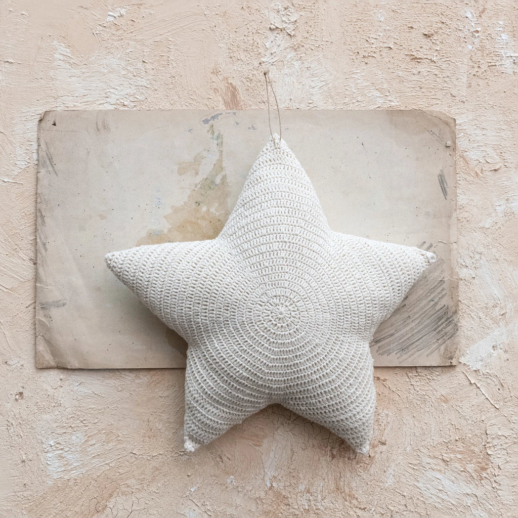 Crocheted Star Shaped Pillow - Freshie & Zero Studio Shop