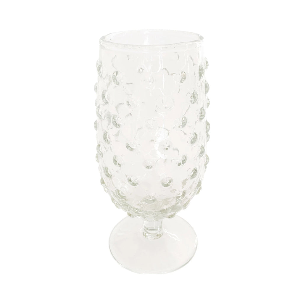 Hobnail Stemmed Drinking Glass - Freshie & Zero Studio Shop