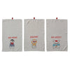 French Animals Linen Blend Tea Towels - Freshie & Zero Studio Shop