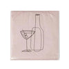 Pink Martini Glass Cocktail Napkins - Freshie & Zero Studio Shop