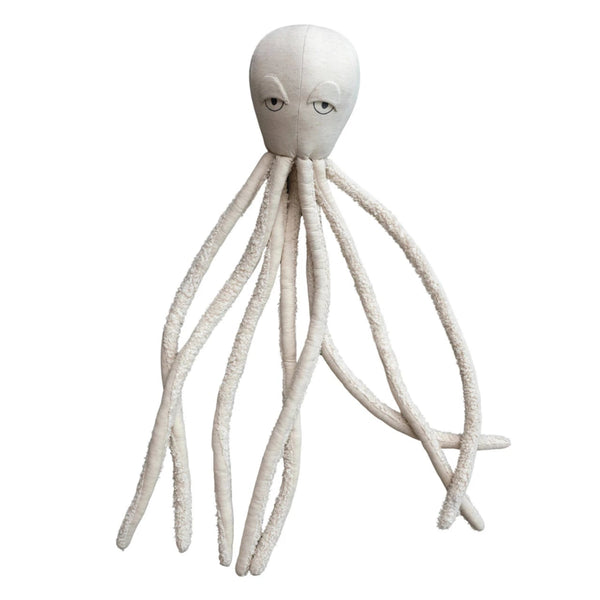 Oversized Octopus Shaped Cotton + Linen Pillow - Freshie & Zero Studio Shop