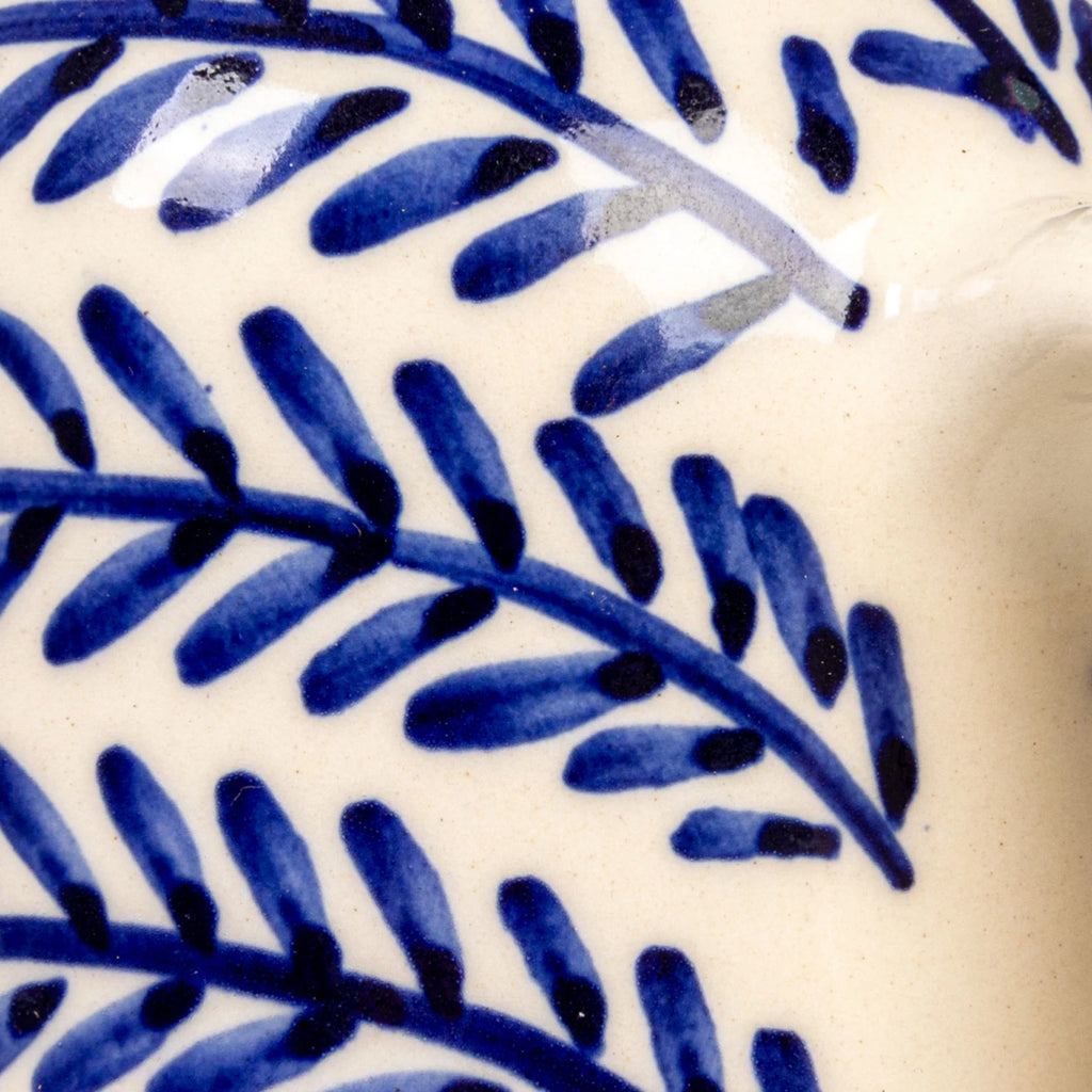 Blue Vine Stoneware Oil Cruet - Freshie & Zero Studio Shop