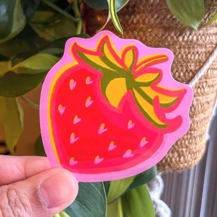 To/From Strawberries Sticker – Adelfi