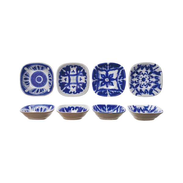 Hand Painted Square Stoneware Bowl - Freshie & Zero Studio Shop